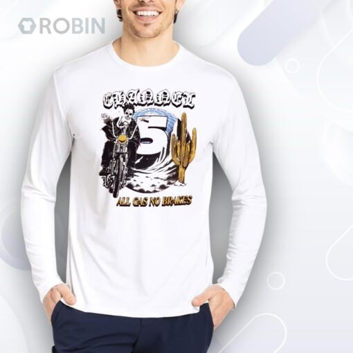 Channel 5 All Gas No Brakes Motor Cactus Globe Skeleton Shirt