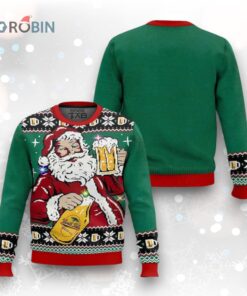 Cheers to Santa and beer! Christmas Ugly Christmas Sweater