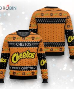 Cheetos Snack Brand Ugly Christmas Sweater