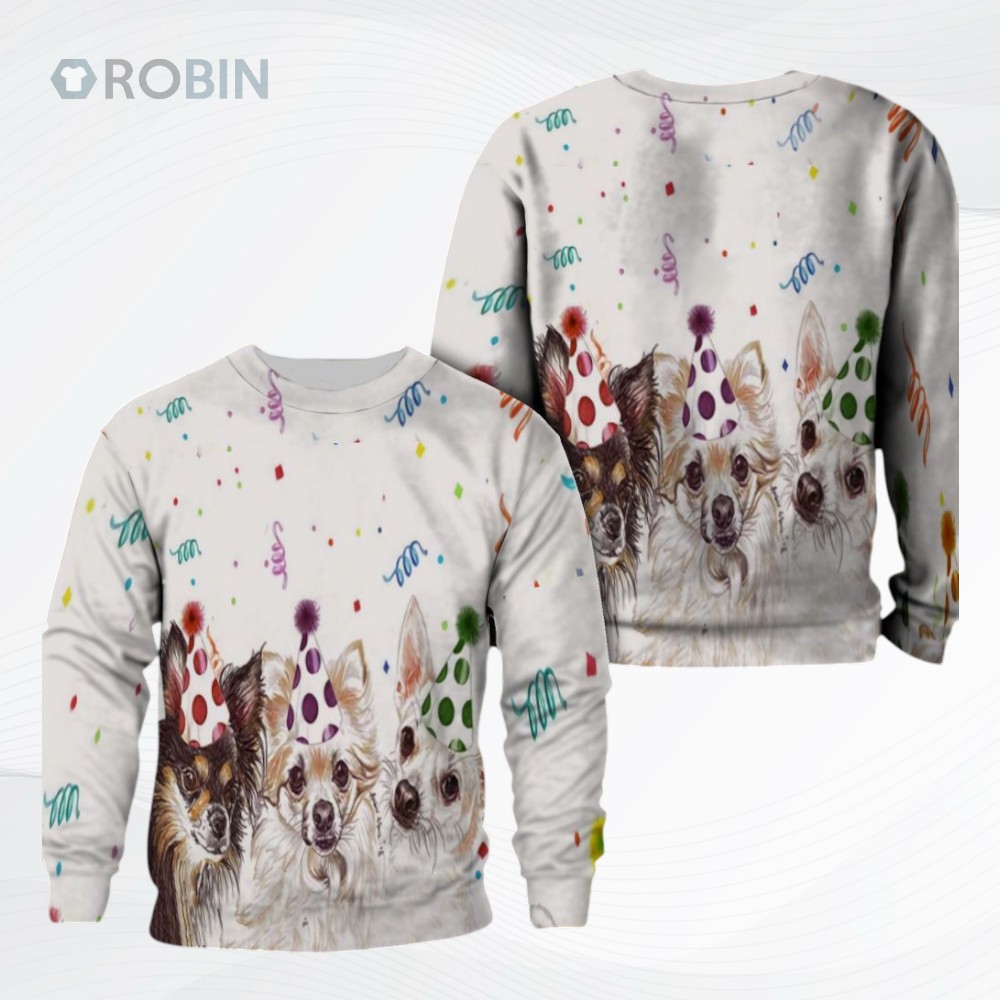 Chihuahua Ntqj Dtm All Over Printed Ugly Christmas Sweater Chihuahua Ntqj Dtm All Over Printed Ugly Christmas Sweater