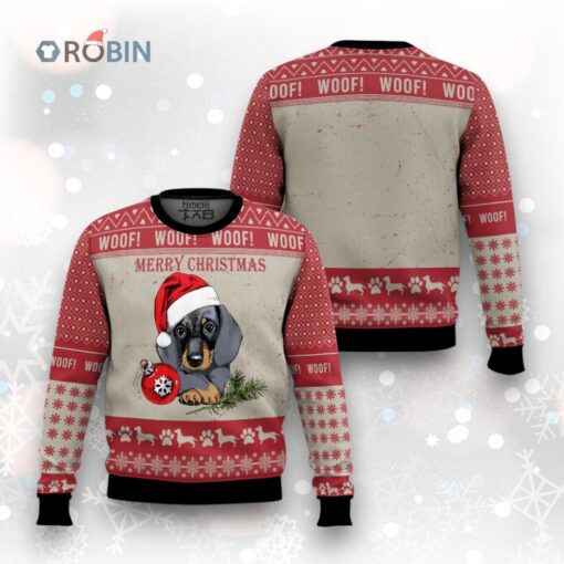 Christmas Dachshund Dog Ugly Christmas Sweater