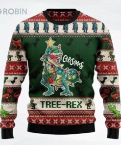 Christmas Tree Rex Ugly Christmas Sweater