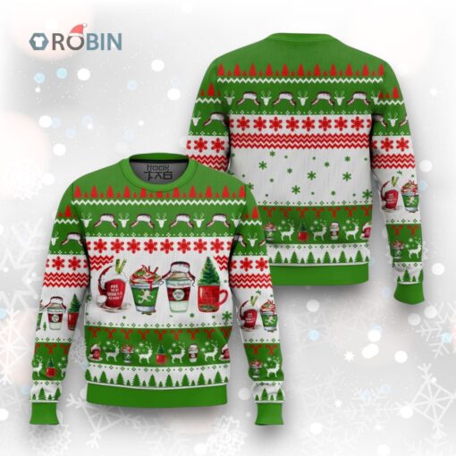 Christmas Vacation Coffee Cup Ugly Christmas Sweater