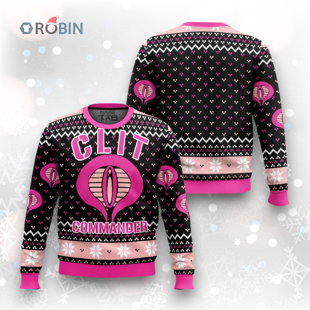 Clit Commander Ugly Christmas Sweater Clit Commander Ugly Christmas Sweater
