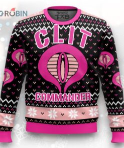 Clit Commander Ugly Christmas Sweater