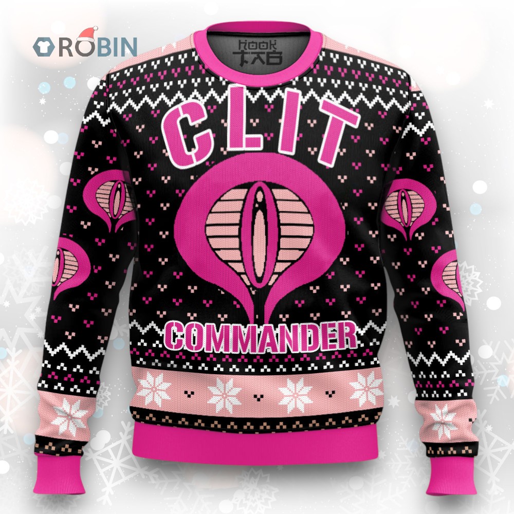 Clit Commander Ugly Christmas Sweater Clit Commander Ugly Christmas Sweater