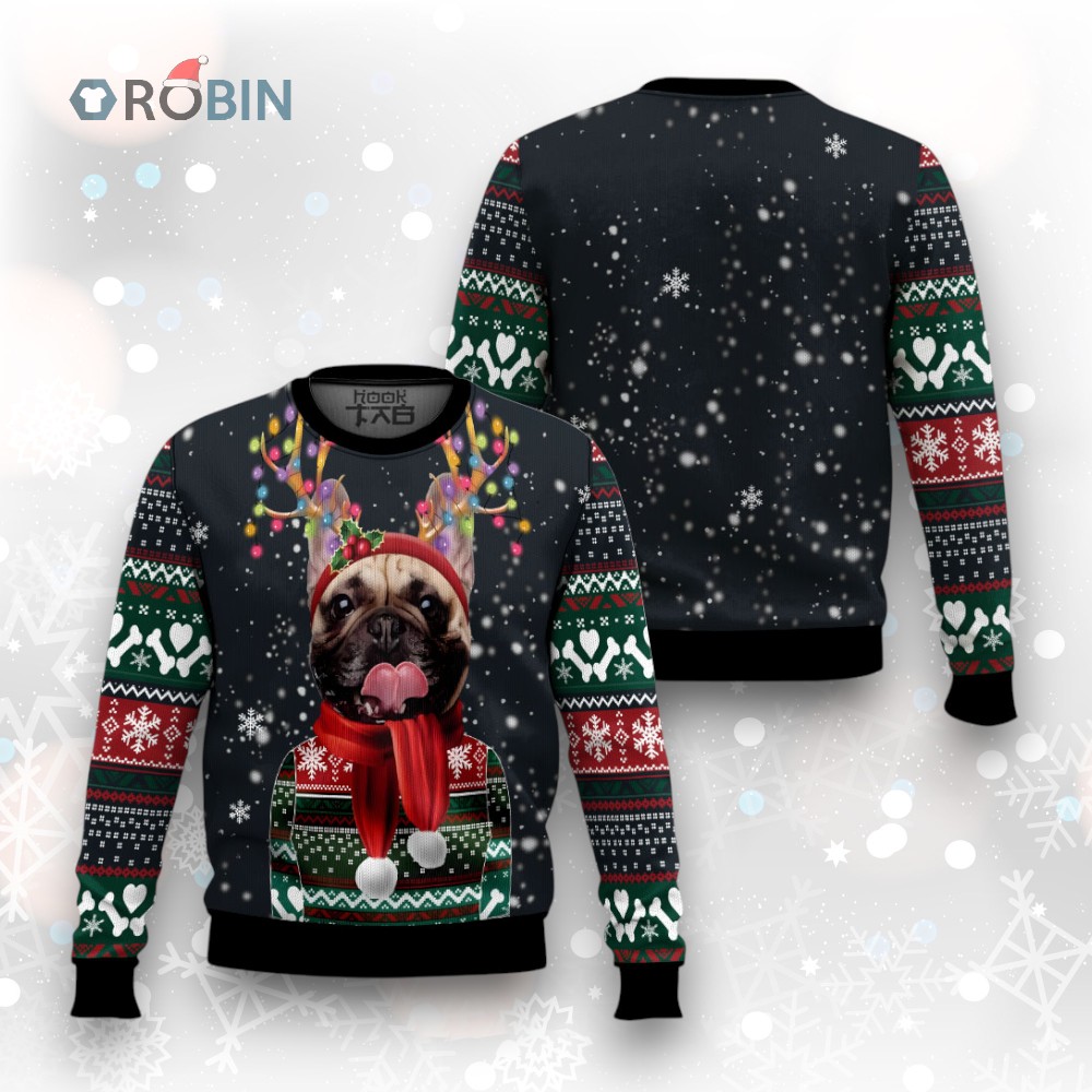 Cool French Bulldog Ugly Christmas Sweater Cool French Bulldog Ugly Christmas Sweater