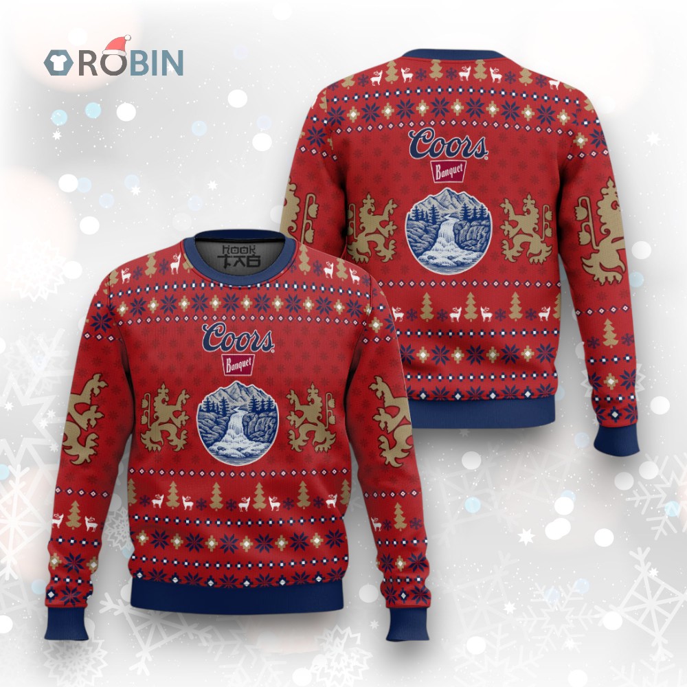 Coors Light Beer Ugly Christmas Sweater Coors Light Beer Ugly Christmas Sweater