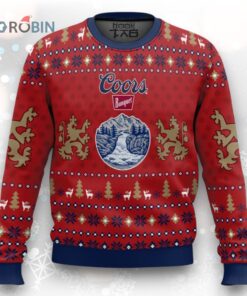 Coors Light Beer Ugly Christmas Sweater