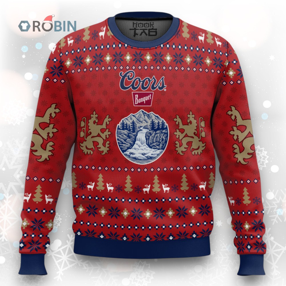 Coors Light Beer Ugly Christmas Sweater Coors Light Beer Ugly Christmas Sweater