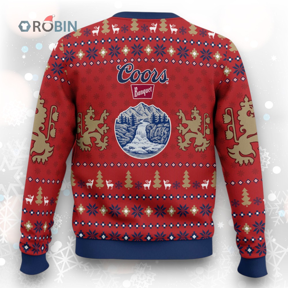 Coors Light Beer Ugly Christmas Sweater Coors Light Beer Ugly Christmas Sweater