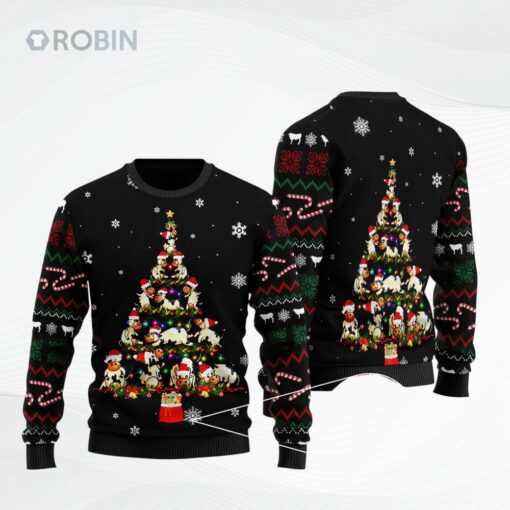 Cow Christmas Tree Ugly Christmas Sweater, Sweatshirt