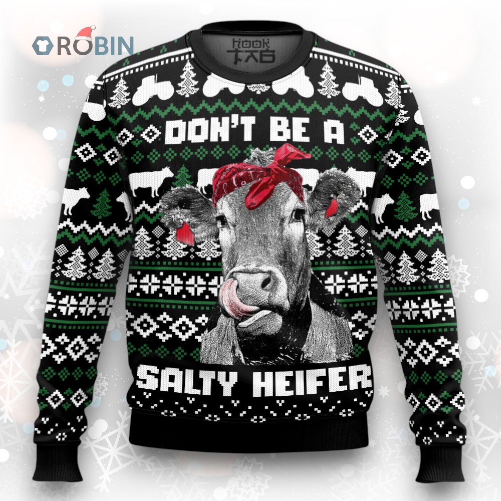 Cow Heifer Ugly Christmas Sweater Cow Heifer Ugly Christmas Sweater