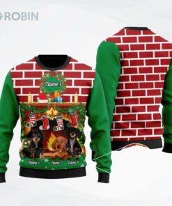 Dachshund Custom Ugly Christmas Sweater, Sweatshirt