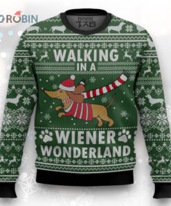 Dachshund Weiner Wonderland Ugly Christmas Sweater