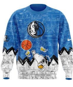 Dallas Mavericks 75th Anniversary of Peanuts Sweatshirt, Sweater, Mavericks Gifts for Fans