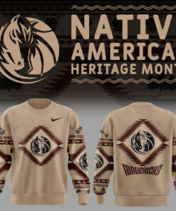 Dallas Mavericks Native American Heritage Sweatshirt, Mavericks Merch