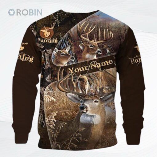 Deer Hunting Ddkllcta Personalized Name Ugly Christmas Sweater, Sweatshirt