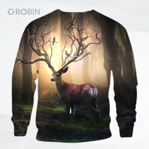 Deer In The Forest Ddkl Lcta All Over Printed Ugly Christmas Sweater