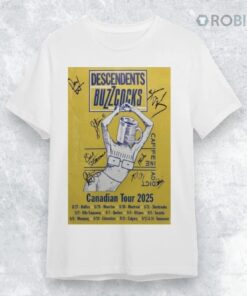 Descendent & Buzzcocks Tour Aug & Sept 2025 Signed Poster Shirt