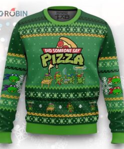 Did someone say Pizza, Teenage Mutant Ninja Turtles Ugly Christmas Sweater