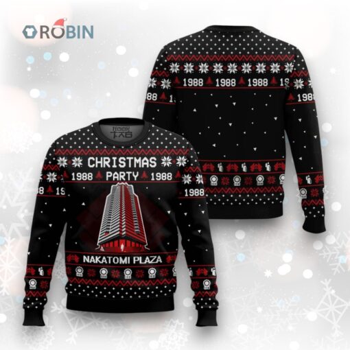 Die Hard 1988 Nakatomi Plaza Ugly Christmas Sweater