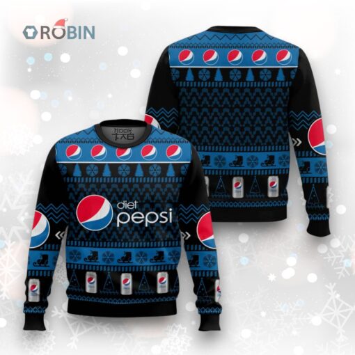 Diet Pepsi Christmas Gift Ugly Christmas Sweater
