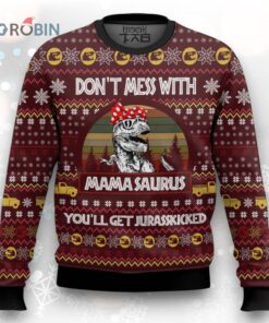 Dinosaur Mom Ugly Christmas Sweater Dinosaur Mom Ugly Christmas Sweater