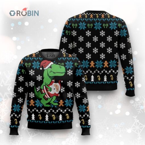 Dinosaur Ugly Christmas Sweater