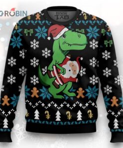 Dinosaur Ugly Christmas Sweater
