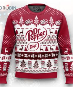 Dr Pepper Diet Ugly Christmas Sweater Dr Pepper Diet Ugly Christmas Sweater