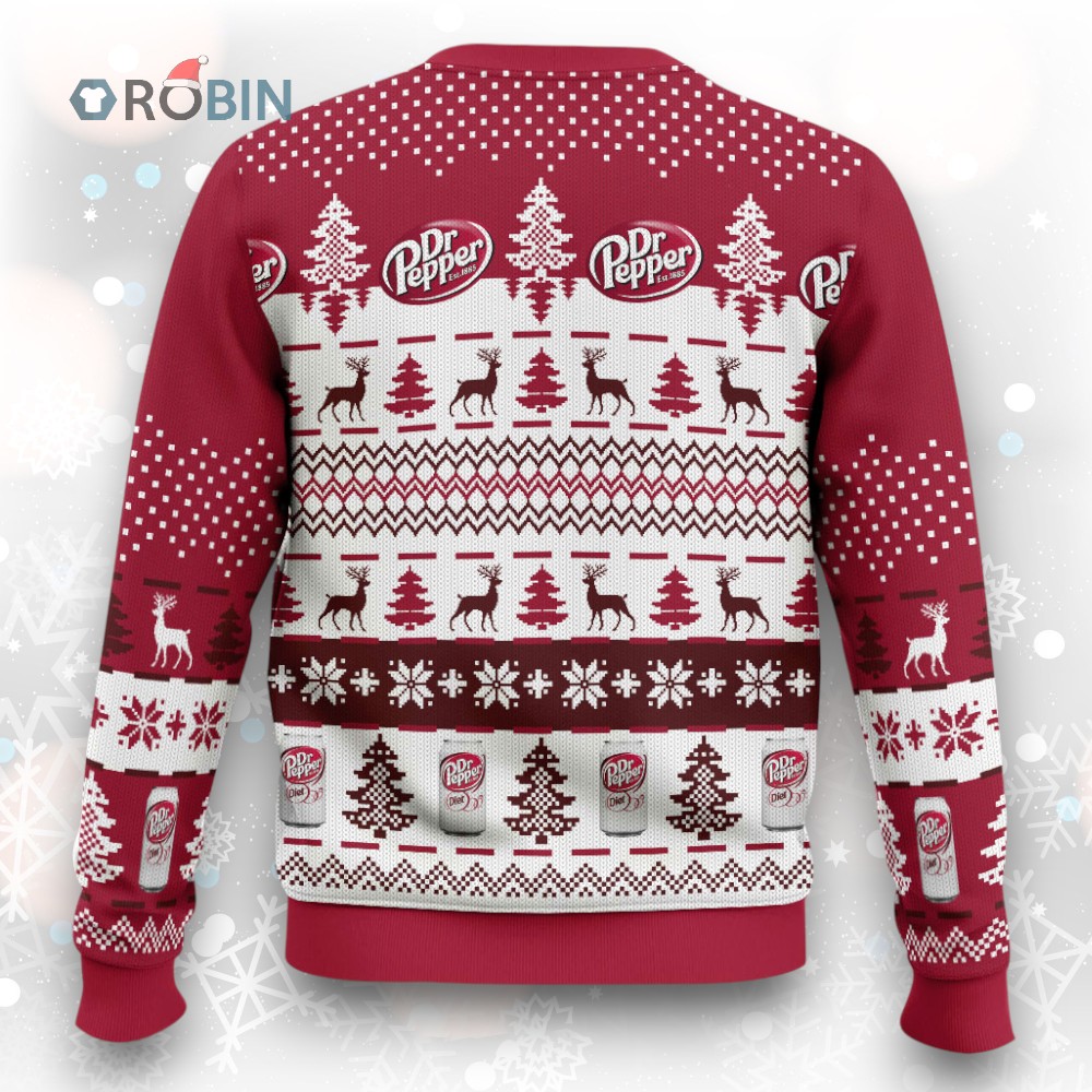 Dr Pepper Diet Ugly Christmas Sweater Dr Pepper Diet Ugly Christmas Sweater