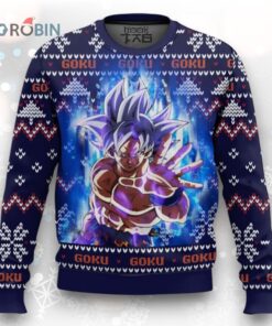 Dragon Ball Z Goku Ultra Instinct Ugly Christmas Sweater