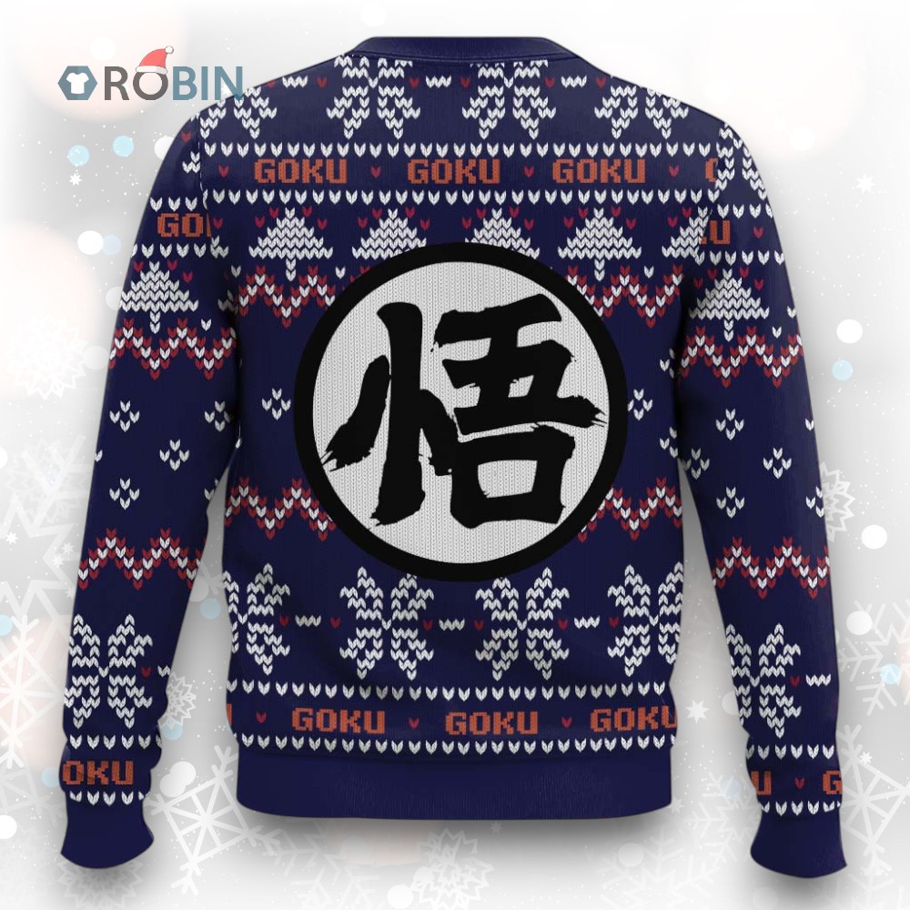 Dragon Ball Z Goku Ultra Instinct Ugly Christmas Sweater Dragon Ball Z Goku Ultra Instinct Ugly Christmas Sweater