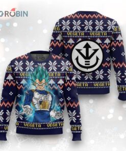 Dragon Ball Z Vegeta Blue Ugly Christmas Sweater