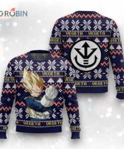 Dragon Ball Z Vegeta Super Saiyan Ugly Christmas Sweater