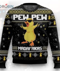 Duck Pew Pew Madafakas Ugly Christmas Sweater Duck Pew Pew Madafakas Ugly Christmas Sweater