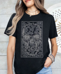 Edgar Allan Poe The Raven Gothic Poem Text Unisex Shirt