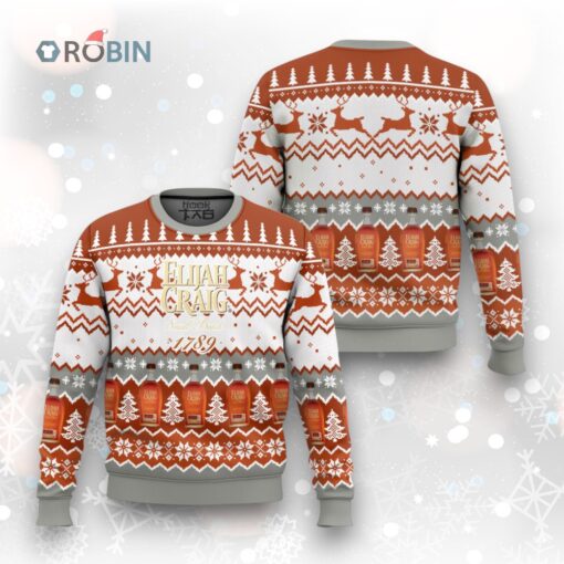 Elijah Craig Bourbon Small Batch 1789 christmas sweater – LIMITED EDITION