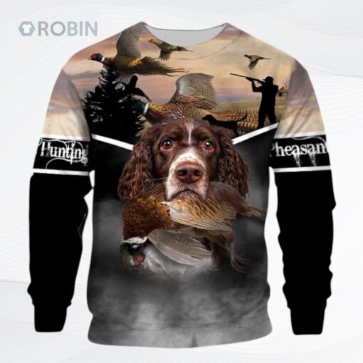 English Springer Spaniel Pheasant Hunting Tthj Nby Sweatshirt