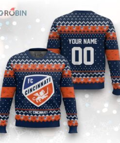 FC Cincinnati Ugly Christmas Sweater   Festive MLS Holiday Design