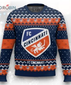 FC Cincinnati Ugly Christmas Sweater   Festive MLS Holiday Design