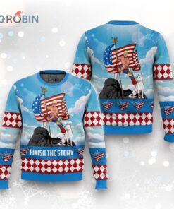 Finish The Story Cody Rhodes Ugly Christmas Sweater