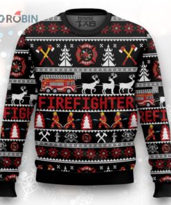 Firefighter Christmas Ugly Christmas Sweater