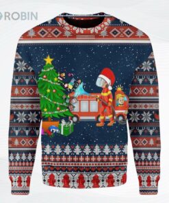 Firefighter Presents Ugly Christmas Sweater