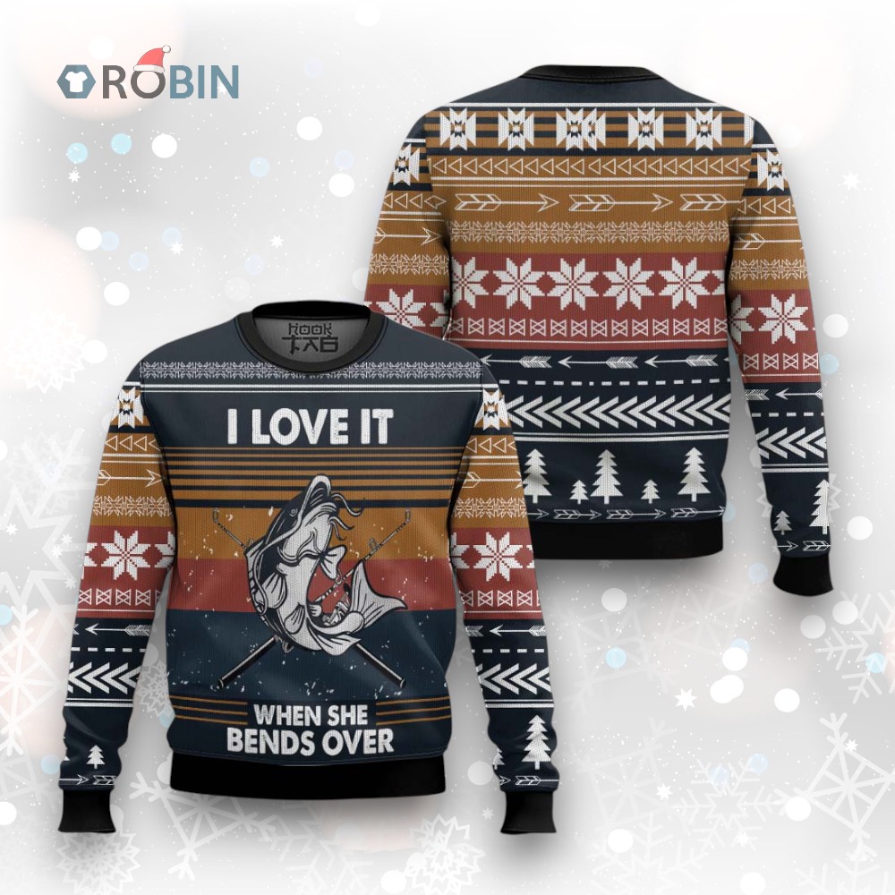 Fishing I Love It Ugly Christmas Sweater Fishing I Love It Ugly Christmas Sweater