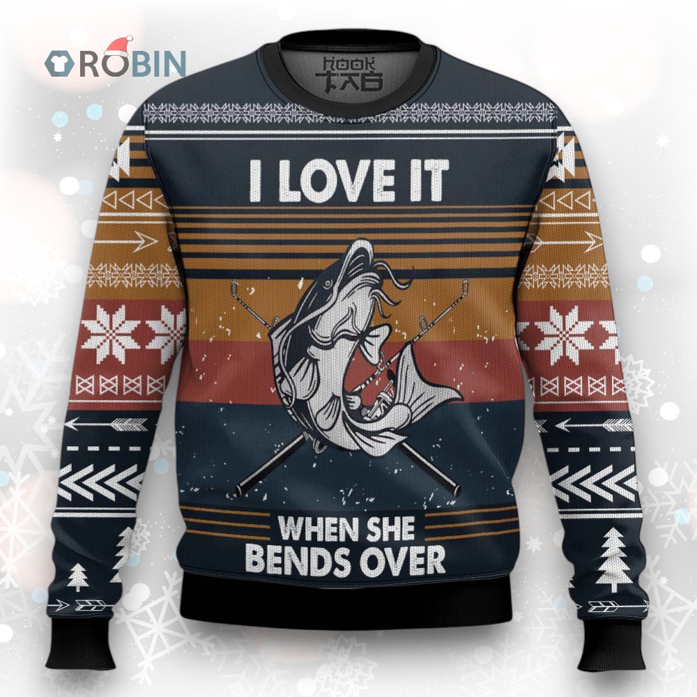 Fishing I Love It Ugly Christmas Sweater Fishing I Love It Ugly Christmas Sweater