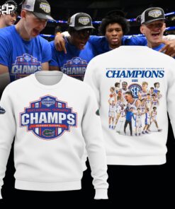 Florida Gators 2025 SEC Men’s Basketball Conference Tournament Champions Sweatshirt, Florida Gators Team Gifts