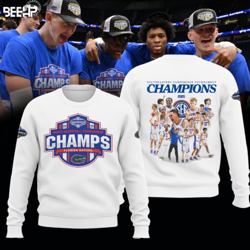 Florida Gators 2025 SEC Men’s Basketball Conference Tournament Champions Sweatshirt, Florida Gators Team Gifts