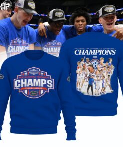 Florida Gators 2025 SEC Men’s Basketball Conference Tournament Champions Sweatshirt, Gators Gear